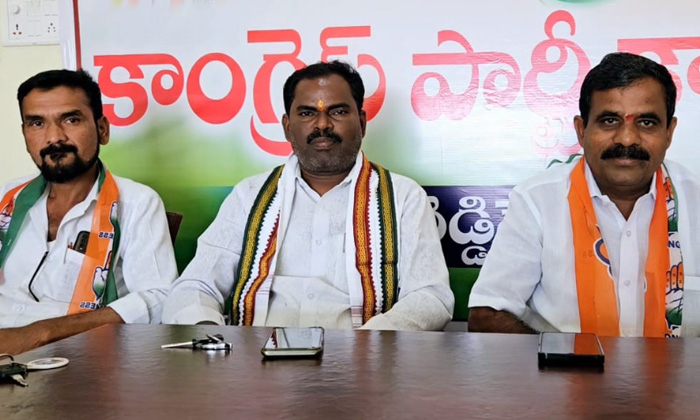  Support For Congress Party – Black Congress Party President Dommati Narasiah,d-TeluguStop.com
