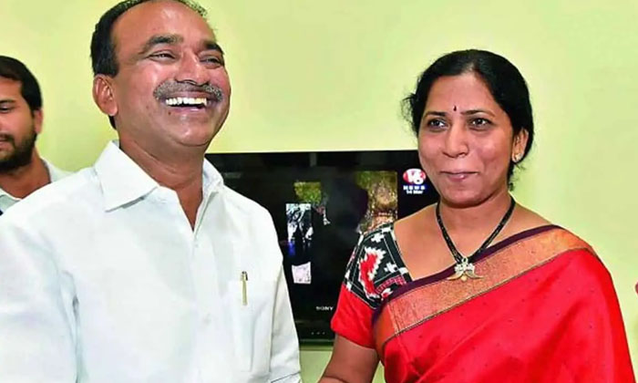  That Constituency Ticket For Etela Rajender S Wife, Etela Rajendar, Etela Jam-TeluguStop.com