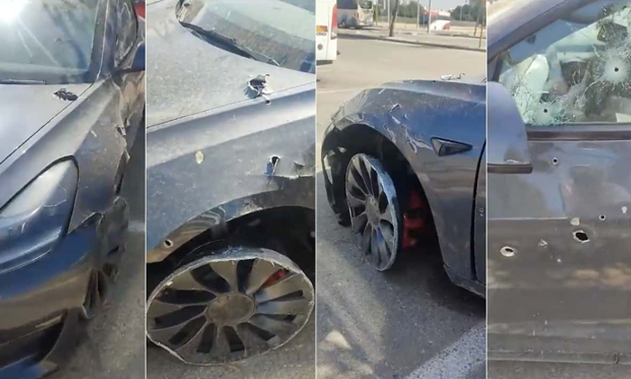  Israeli Man Claims Tesla Car Saved His Life From Hamas Gunmen Details, Israeli M-TeluguStop.com