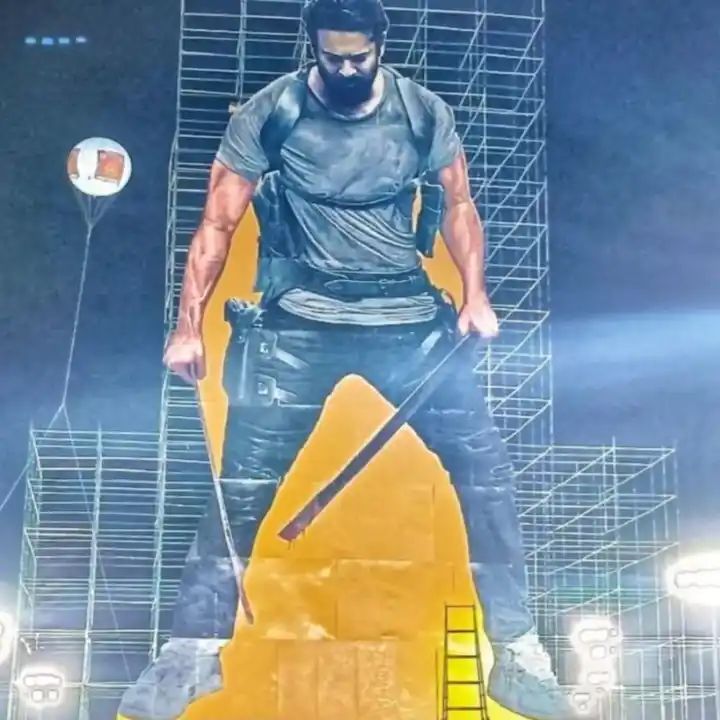  Prabhas’ 44th Birthday Celebrated With Spectacular 230-foot Cutout-TeluguStop.com