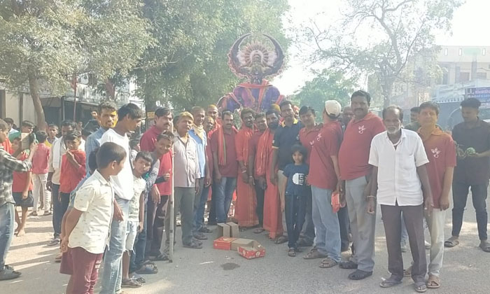  Durga Goddess Namazjanam Celebrations In Rajanna Sirisilla District , Durga Dev-TeluguStop.com