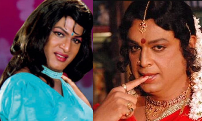 Telugu Lady Getups, Naresh, Rajendra Prasad, Rajendraprasad, Tollywood-Movie