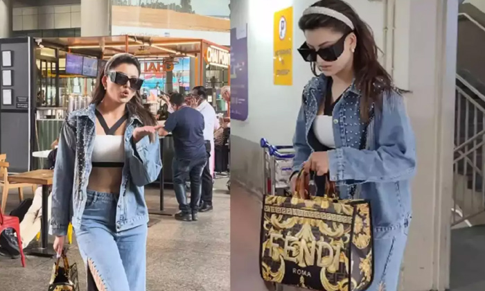  Urvashi Rautela Hand Bag Cost Goes Viral In Social Media, Urvashi Rautela, Skand-TeluguStop.com