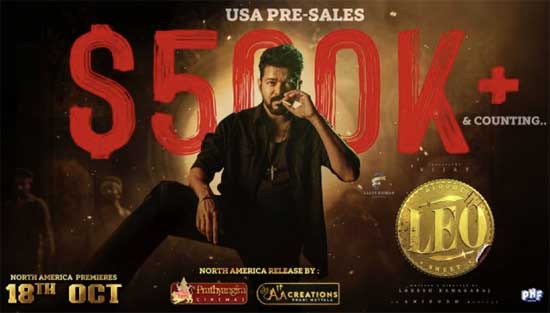  Vijay's 'leo' Creates A Record In Usa Pre-sales, Thalapathy Vijay, Trisha, Lokes-TeluguStop.com