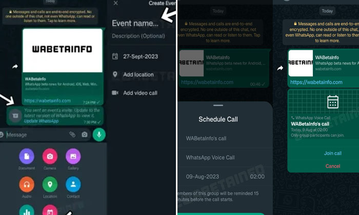  Whatsapp's New Feature Shuroo A New Specification Called 'events' , Whatsapp, La-TeluguStop.com