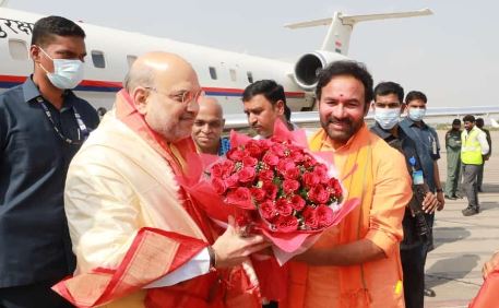 Union Home Minister Amit Shah's Arrival In Telangana..! Union Home Minister Amit Shah's Arrival In Telangana..!-TeluguStop.com