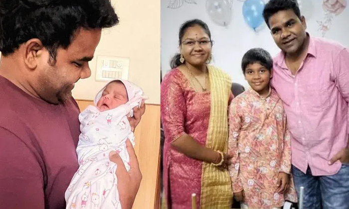  Balagam Venu Shared A Photo Saying That He Became A Father And A Baby Girl Was-TeluguStop.com