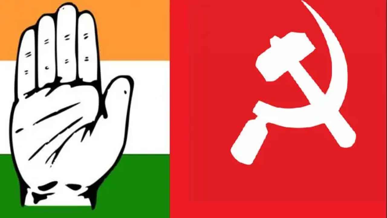  Congress Ponders Seat-sharing Dilemma With Left Parties In Khammam-TeluguStop.com