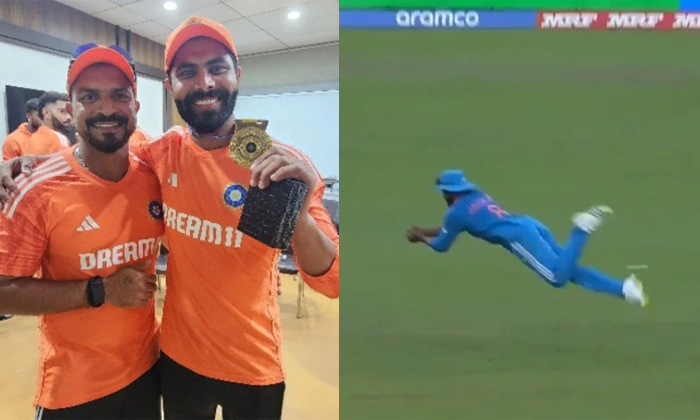  Ravindra Jadeja Best Fielder Award For Taking Amazing Catch Against Bangladesh D-TeluguStop.com