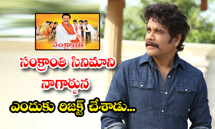  Why Nagarjuna Rejected Sankranti Movie Details, Nagarjuna, Sankranti Movie, Hero-TeluguStop.com