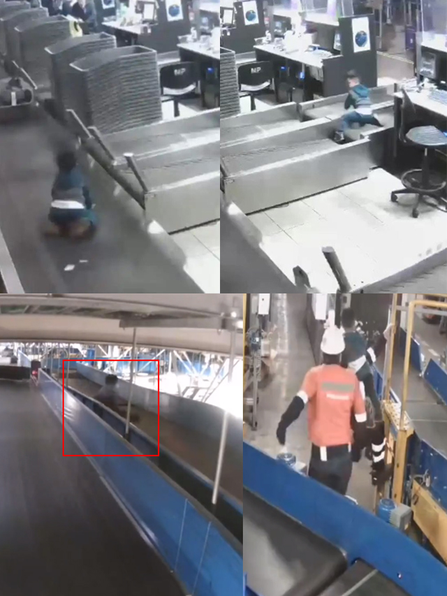 baby-on-the-baggage-belt-at-the-airport-video-viral