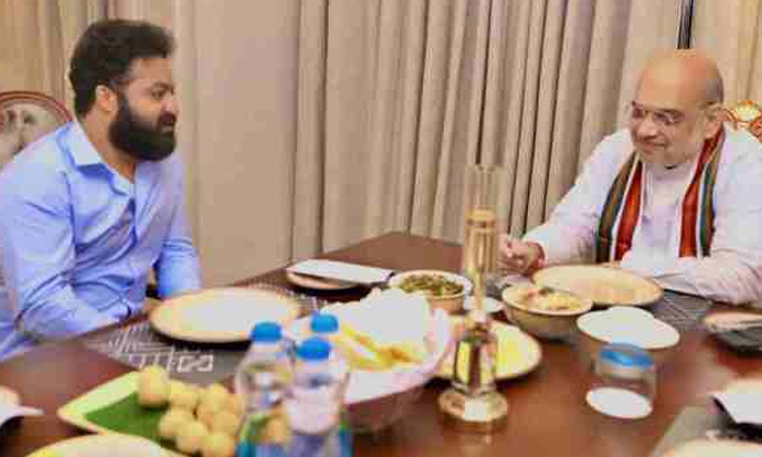  Amit Shah Met Junior Ntr Once Again Ntr To Campaign With Telangana Pawan , Tela-TeluguStop.com