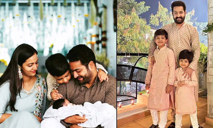  Ntr Family Diwali Special Pic Goes Viral In Social Media , Ntr, Pranathi, Deepav-TeluguStop.com