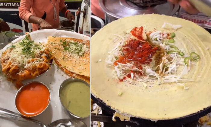 Have You Ever Eaten Food Like This It Looks Like Something , Pastha Dosa, Viral-TeluguStop.com