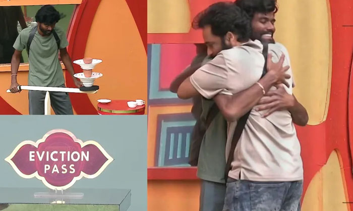  Bigg Boss 7 Telugu Pallavi Prashanth Own The Eviction Pass, Bigg Boss 7 Telugu,-TeluguStop.com