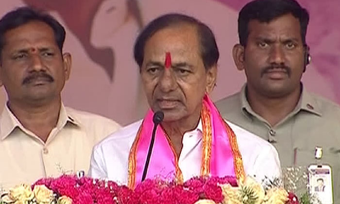  Kcr Target Sharmila Strategically ,cm Kcr, Ys Sharmila , Praja Ashirvada Sabha-TeluguStop.com