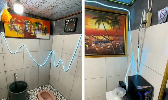  Netizens Are Surprised To See This Strange Toilet Video Viral, Vral Video, Late-TeluguStop.com