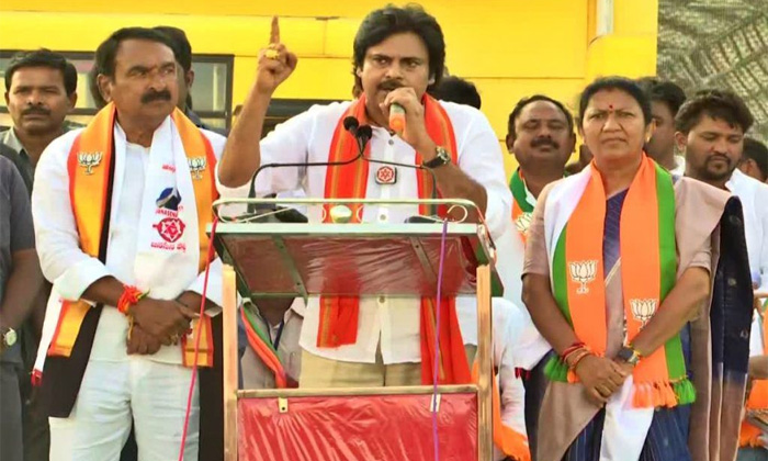  Pawan Kalyan Maintaing Balance In His Speeches In Telangana Details, Pawan Kalya-TeluguStop.com