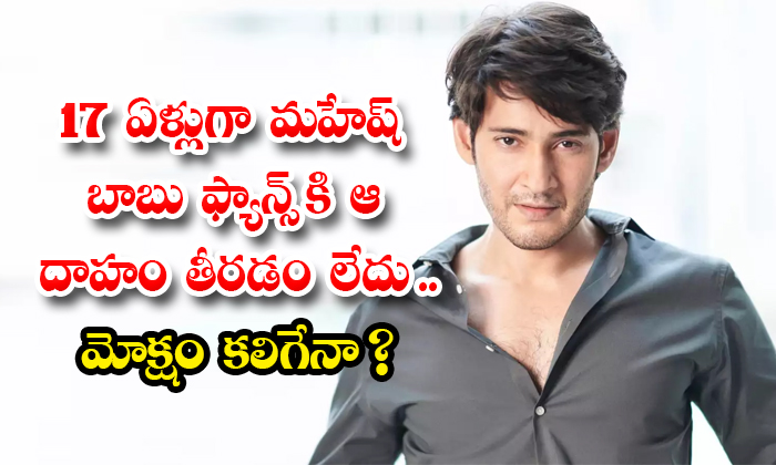 Mahesh Babu 17 ఏళ్లుగా మహేష్ బాబు ఫ్యాన్స్ కి ఆ దాహం తీరడం లేదు మోక్షం కలిగేనా 0171