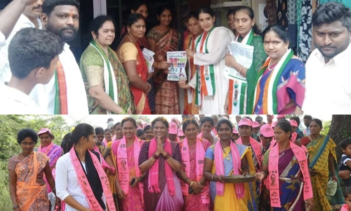  Wives Struggling For Husbands Victory In Elections At Nagarjuna Sagar Constituen-TeluguStop.com