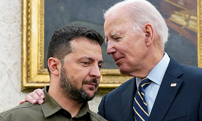  Biden Will Meet Ukrainian Prime Minister Zelensky On Tuesday Because , White Hou-TeluguStop.com