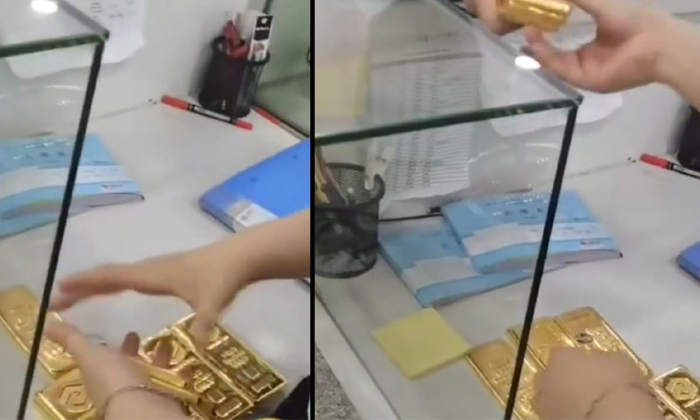 Chinese Man Makes Full Payment For A House In Golden Bricks Video Viral Details, Chinese Man Makes Full Payment For A House In Golden Bricks Video Viral Details,-TeluguStop.com