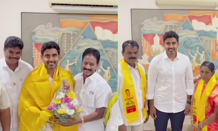  Mangalagiri Ycp Leaders Joined In The Presence Of Nara Lokesh Details, Tdp, Ysr-TeluguStop.com