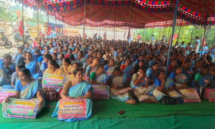  Negotiations Between Anganwadi Union Associations And The State Government Faile-TeluguStop.com