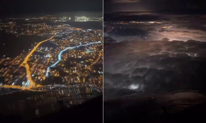  Pilots View From The Cockpit While Landing At Night Video Viral Details, Viral V-TeluguStop.com