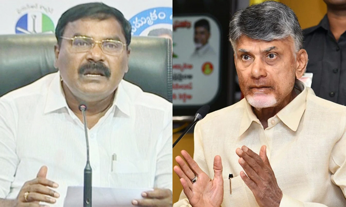  Ycp Minister Merugu Nagarjuna Serious Comments On Chandrababu Details, Ycp, Meru-TeluguStop.com