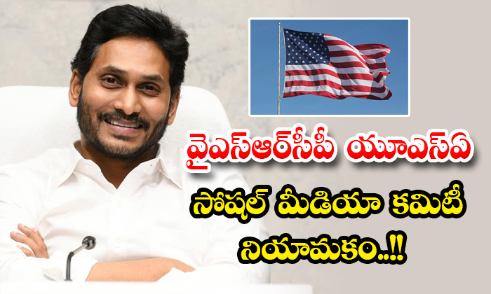 Appointment of YSR CP USA Social Media Committee..!!