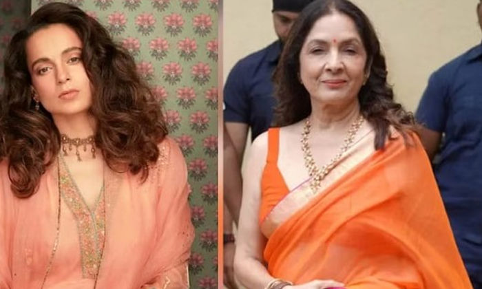  Bollywood Actress Kangana Ranaut First Reaction On Neena Gupta Feminism Statemen-TeluguStop.com