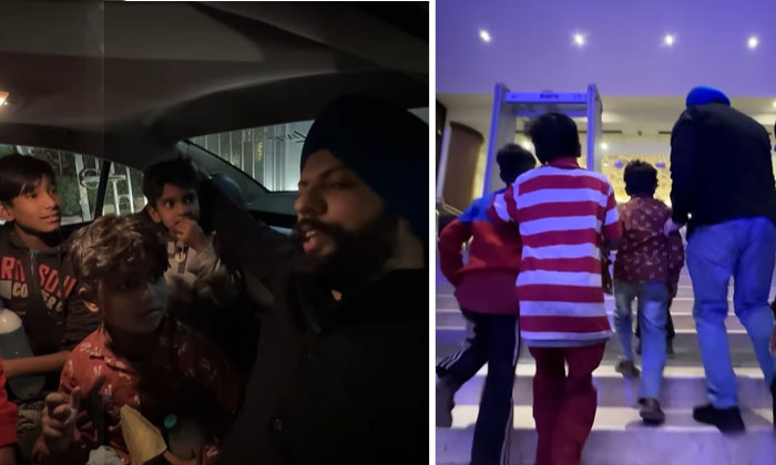  The Man Who Took Children Who Sweep Cars To A 5-star Hotel Video Viral, Viral-TeluguStop.com