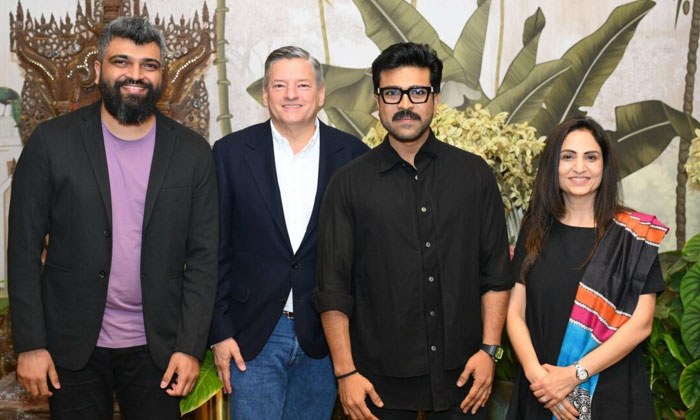 Telugu Chiranjeevi, Kalyan Ram, Netflix Ceo, Ram Charan, Sarandos, Tollywood-Mov