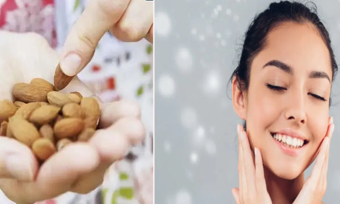  How To Get Spotless White Shiny Skin With Almonds , Almonds, Almonds Face P-TeluguStop.com