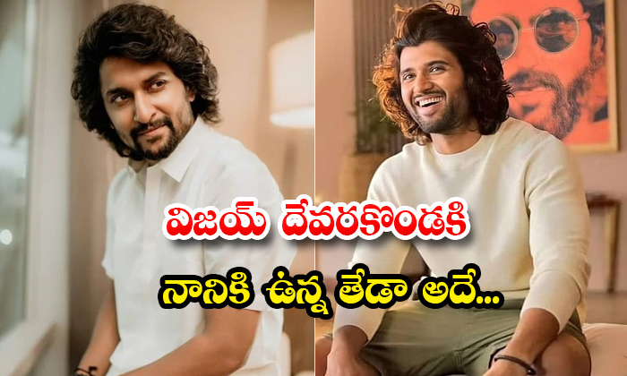  This Is The Difference Between Nani And Vijay Devarakonda Details, , Nani ,vijay-TeluguStop.com