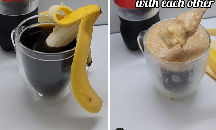  Banana Mix In Coke.. This Food Combo Will Turn Your Stomach, Viral Video, Lates-TeluguStop.com