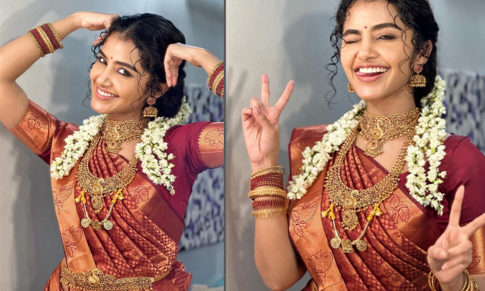  Beautiful Anupamaparameswaran Aces Bridal Look In Her Latest Clicks-TeluguStop.com