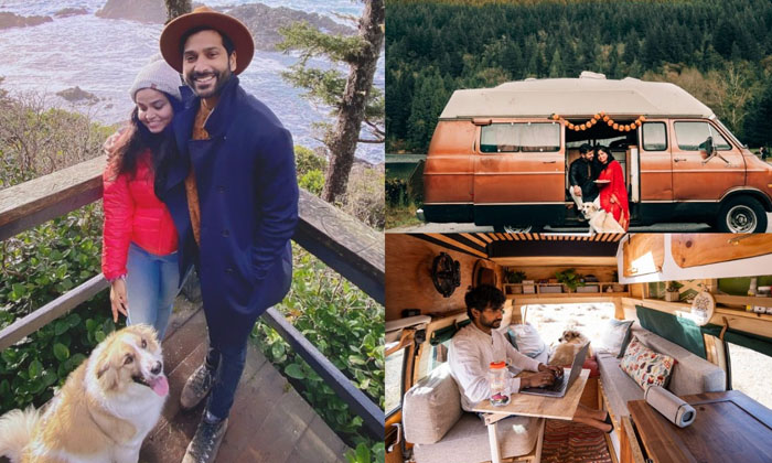  An Indian Couple Traveling The World With A Van.. Their Travel Goals Are Very S-TeluguStop.com