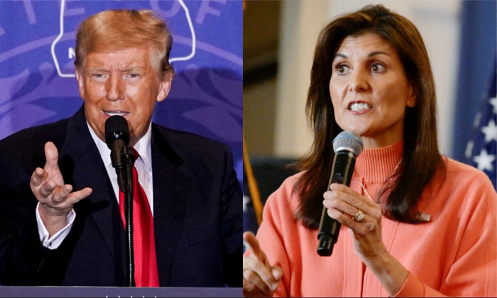 Telugu Donald Trump, Protester, Manchester, Nikki Haley, Republican, Ron Desanti