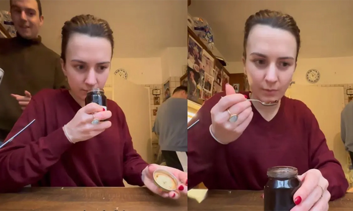 German Woman Tastes 27-year-old Jam Video Goes Viral Details, Georgiana, 27-year German Woman Tastes 27-year-old Jam Video Goes Viral Details, Georgiana, 27-year-TeluguStop.com