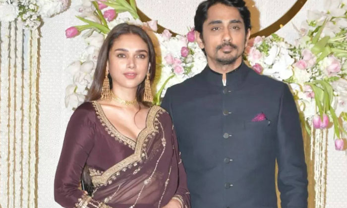  Aditi Rao Hydari Attends Ira Khans Wedding Reception With Siddharth-TeluguStop.com