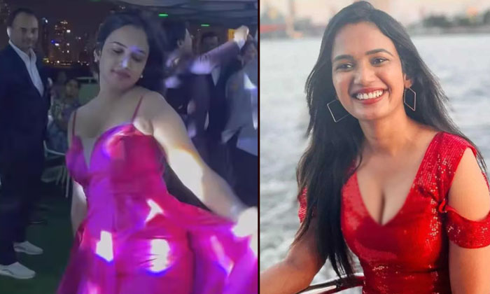  Ariyana Glory Mesmerizing With Her Dance In Cruise Party-TeluguStop.com