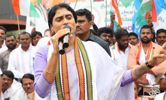  Sharmila Sensational Comments Are Like Voting For Bjp Among Those Three Parties-TeluguStop.com