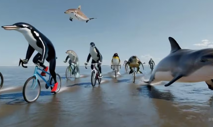  Sora Ai : సముద్రంపై సైకిల్ రేస్.. సో�-TeluguStop.com