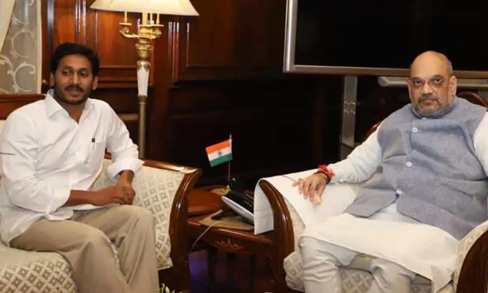  Cm Jagan Reached Delhi Met Union Home Minister Amit Shah-TeluguStop.com