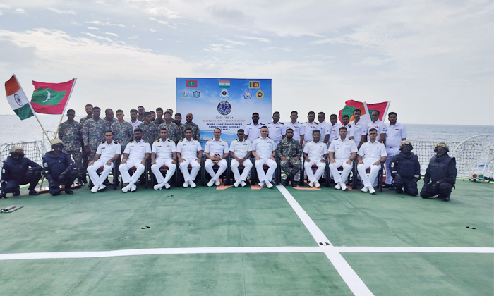  India Maldives Sri Lanka Trilateral Coast Guard Exercise Dosti 16 Kicks Off In-TeluguStop.com