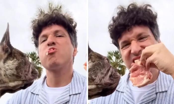 Influencer Eats Raw Chicken Every Day To Test His Gut Health Influencer Eats Raw Chicken Every Day To Test His Gut Health-TeluguStop.com