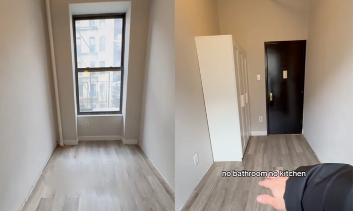  Inside The Tiniest Apartment In New York With No Bathroom No Kitchen Video Vira-TeluguStop.com