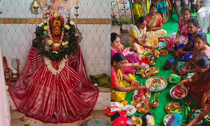  Kumkuma Puja Abhishekam To Shri Durga Mata At Yellareddypet Mandal, Kumkuma Puja-TeluguStop.com